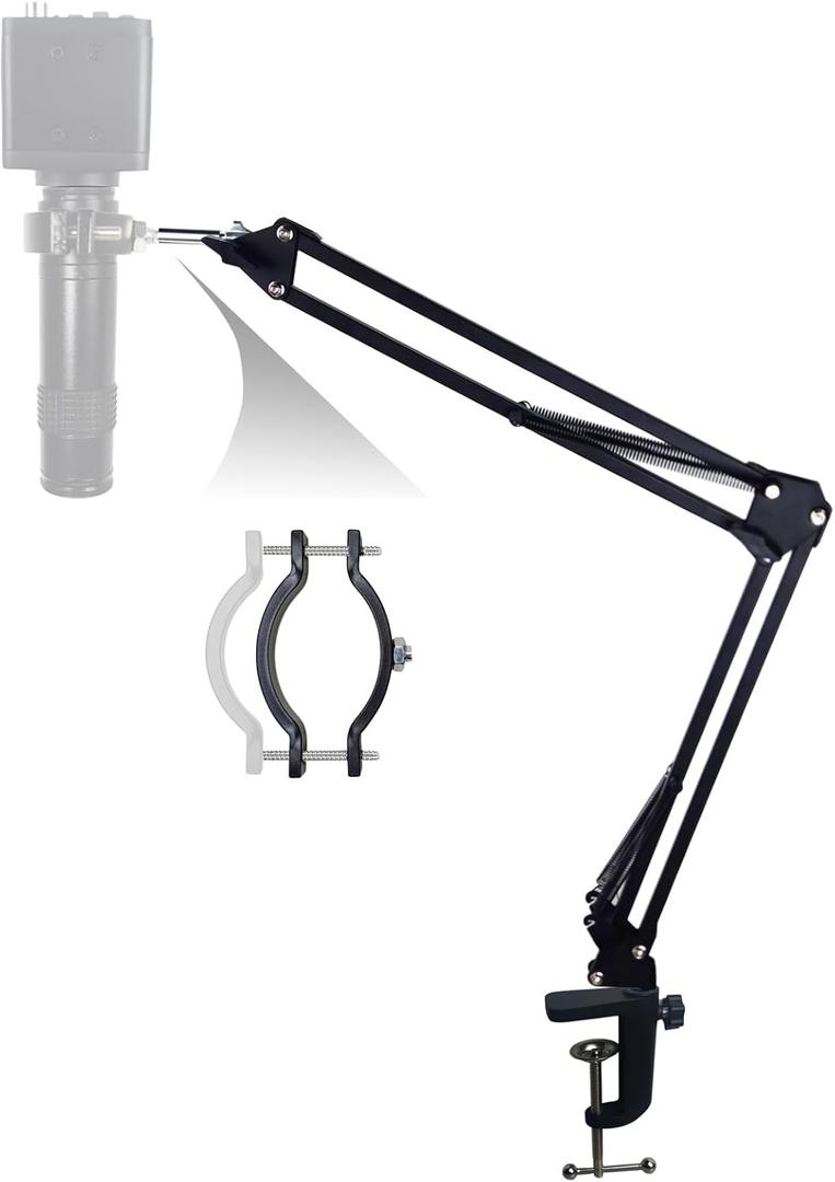 48MP 4K 1080P HDMI USB Digital Camera Electronic Microscope C Mount Lens Ring Stand Spot Light for Phone Repair Soldering Tools(Only Ring Stand)