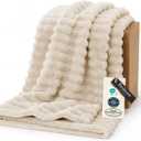 Bedsure Soft Twin Blanket for Bed Decor Gifts Khaki 60"x80"