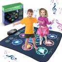 Dance Mat, Electronic Dance Mixer Rhythm Step PlayMat,Dance pad Game Toy for Girls Boys,Christmas/Festival/Birthday Gift for Kids, Built-in Music,24 Challenge Levels,Age 3-4 6 7 8 9 10 11 12+ Year Old (1player)