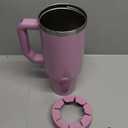 Frost Buddy Thicc Buddy - 40 oz Stainless Steel Vacuum Insulated Tumbler with Lid and Straw for Water - Travel Mug Cupholder Friendly - Gifts for Women Men Him Her (Pink Glitter)