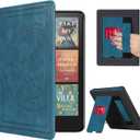 CoBak Stand Case for 7" Kindle Paperwhite 12th Gen 2024 and Kindle Colorsoft with Hand Strap - Compatible with iPhone MagSafe, for Samsung/Belkin/Anker Wireless Charging Pads, Durable, Auto Sleep Wake