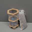 Montessori Wooden Board Game, 42 Colorful Sticks Dice Games for Kids 3 4 5 6 Years, Math Learning Toys Fine Motor Skills & Counting Educational Toy, Family Travel Game Birthday Gifts for Boys Girls