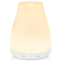InnoGear Essential Oil Diffuser, Ultrasonic Diffusers for Home Aromatherapy Humidifier for Bedroom Room 7 Colors LED 2 Mist Mode Auto Off, Basic White