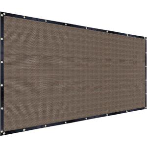 FAIR WIND Shade Cloth 90% Sun Shade Fabric Privacy Screen Shade Cover Patio Canopy with Grommets Shade Net for Garden Outdoor Pergola 10 x 14 FT - Mocha