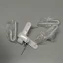 Horizontal Snowboard Wall Mount Clips Snowboard Rack Wall Mount Snowboard Mount Storage Snowboard Wall Mount for Room (White 6pcs)