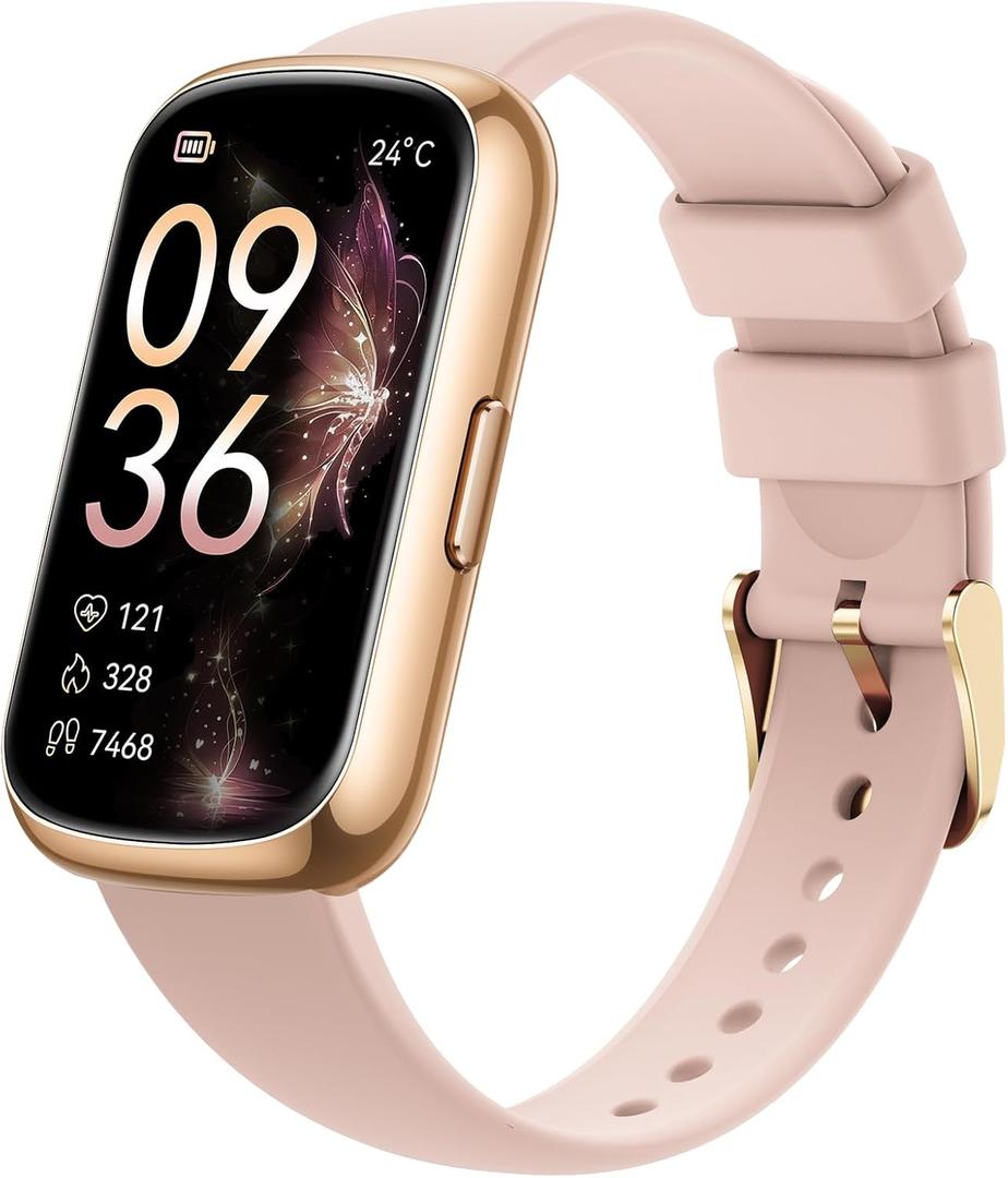 Health Fitness Tracker for Men Women: Smart Watch with 24H Heart Rate Monitor Blood Oxygen Sleep Tracker Calorie Step Counter 5ATM Waterproof Fitness Activity Trackers Compatible with iPhone Android (1.47, Black-Black)