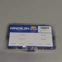 NINDEJIN 326 pcs Metric Black Hex Nuts Assortment Kit M2 M2.5 M3 M4 M5 M6 M8 M10 M12 Assorted Metric Hardware Nuts Set 9 Sizes Carbon Steel Metal Hex Nuts for Screw Bolt