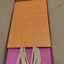 qiqee 100-Packs Paper Bags with Handles Bulk 8.26"×6"×3.15" Small Gift Bags 16 Different Senior Color Bags Multiple Uses（Small Size）