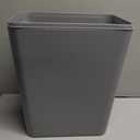 Begale 1-Pack 4.5 Gallon Plastic Swing Lid Garbage Bin, Swing Top Trash Can, Grey