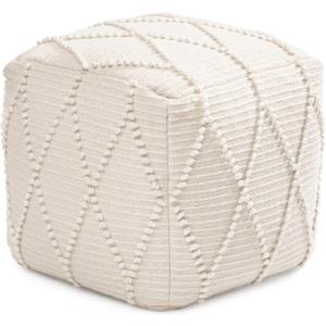 Anji Mountain 17" H x 19" W Handmade Pouf Ottoman for Living Room & Couch