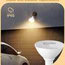 EDISHINE Flood Light Bulbs, PAR38 LED Outdoor Flood Light Bulbs, 120W Equivalent Dimmable Waterproof for Patio Yard Porch Driveway Garage, 3000K Warm Light 18W 1800LM E26 Base, 4 Pack, ETL Listed