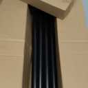 Lootkell Modern Black Curtain Rods for Windows 72 to 144 Inches Adjustable Length Heavy Duty 1" Diameter Window Curtain Rod with Decorative Finials for Outdoor Farmhouse Bedroom Kitchen Living Room