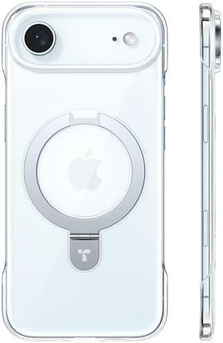 Amazon.com: TORRAS for iPhone Air Case, Slim Magnetic Stand, Open-Edge Frame with Thin Fit, Hard PC, Fit for MagSafe, Anti-Yellowing Phone Case for iPhone 17 Air, Daily Protection, Clear : Cell Phones & Accessories