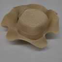 Women Floppy Sun Hat with Wide Brim, Foldable Roll-Up Straw Beach Hat Summer Hat for Travel (Medium, Beige)