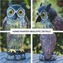 Galashield Owl Decoy to Scare Birds Away | Plastic Owls to Scare Birds Away | Owl Statue for Garden & Outdoors