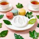 6Pcs Leaf Silicone Mold Cake Decoration Fondant Molds for Cupcake Topper Dessert Chocolate Silicone Maple Leaf Mold Clay Molds for Crafts Soap Resin Fern Leaves Mould for DIY Earrings Necklace