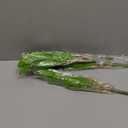 3PCS Artificial Tropical Green Plants 15.75" Fake Hostas Outdoor Artificial Plants, UV Resistant, Faux Green Leaf Stems for Porch, Patio, Balcony, Garden Planter or Indoor Decor