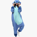 Wishliker Adult Onesie Animal Pajamas Halloween Cosplay Costumes Party Wear Blue, XL