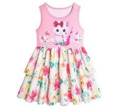 LQSZ Girls Dress Easter Cartoon Summer Vest Sleeveless Tutu Princess Casual Dresses for Kids 150