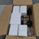 3-Light Bathroom Light Fixtures, 17.23" Black Modern Vanity Lights with Clear Glass Shade, Bathroom Wall Lamp for Mirror Kitchen Living Room Hallway Cabinet Porch