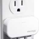 Slim Flat USB Wall Charger, Ultra Thin 3 Port Wall Plug with Smart IC, USB Charger Block for iPhone, iPad, iPod, Android, Samsung Galaxy, and More