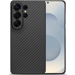 Slim Aramid Fiber Case for Samsung Galaxy S26 Ultra, Camera Full Cover Protection (Black, S26 Ultra)