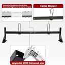hightall Van Ladder Rack,Adjustable Length 50-61" Van Roof Rack with Cargo Stoppers,Compatible with Ford Transit150/250/350,Enclosed Trailer,Drilling Required