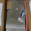 NUTIKAS Desk Shelves Desktop Orgnizer Shlef - Grey Office Organization for Top of Desk Organizers and Accessories Corner Bookshelf Table Top Shelving Small Hutch Decorations for Office