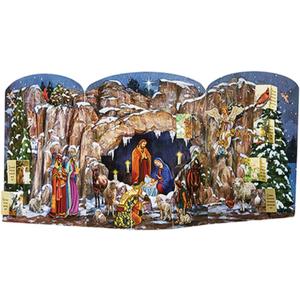 Needzo 2024 Nativity Advent Calendar O Holy Night, 8 3/4 Inch