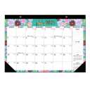 Comix 2025-2026 Floral Desk Calendar - 18 Month Desk Calendar (July 2025–Dec 2026) | 17"x12" Thick Paper with Classic Design for Office & Home(Pack of 2)
