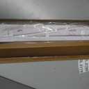 UNISHADES No Drill Blinds for Windows 1" Vinyl L-Shaped Slats Cordless Mini Blinds for Home, for Window Size 31" W × 36" H White