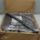 10 Panels No Dig Decorative Outdoor Garden Fence for Yard, 24 in(H) X 20 ft(L) Animal Barrier Fencing Rustproof Metal Wire Panel Border for Dog, Rabbits, and Patio Temporary Ground Stakes