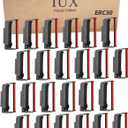 ERC30 Black and Red Ribbon Compatible with Epson ERC30/34/38 Cartridges ERC38 B/R, for Epson TM-U220,M188B,BTP-M300, ERC 30 Printer Ribbons, Pack of 24