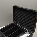 Premium Top loader Storage Box With Card Dividers For 3 X 4 Rigid Cards Holds 530+ 35pt Toploaders Trading Card Storage Box Suitable For TCG And Magnetic Card Holders, Black, K00SBa3