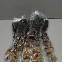 Leeven 14 Inch Pre Looped Ocean Wave Crochet Hair 8 Packs Short Curly Crochet Hair Ombre Brown to Blonde Boho Ocean Braids Pre Twisted Deep Wavy Synthetic Hair for Women (#1B/30/27)