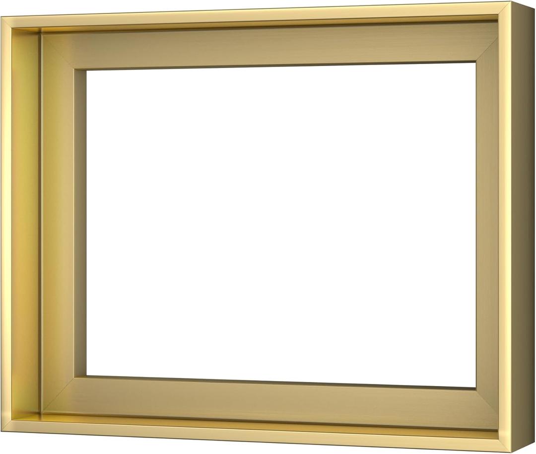 16x16 Champagne Gold Canvas Floater Frame for Stretched Art