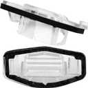 License Plate Light Cover Lampshade Fit for Fit For Honda Accord Civic Odyssey Pilot for Acura RL RDX TSX TL 2PCS