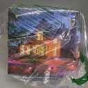 YAYZA! LED Flood Lights Outdoor 36W, 300W Equivalent 3000 LM RGB Color Changing Led Stage Landscape Lighting Bluetooth Smart Floodlights with APP Control 3000K Bright White Light, Timing&IP66 (4Pack)