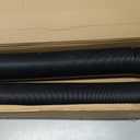 Glooglitter 4 in OD x 25 ft Flexible Drain Pipe Expandable Landscaping Drain Pipe Corrugated Pond Tubing PE Hose Black Solid Tubing for Pond Pump Fountain Garden Swimming Pool Fountain Waterfall
