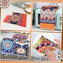 Bohemian Floral Kitchen Towels Set of 6 - Absorbent 24x16 Inch Dish Towels with Boho Mandala Design, Colorful Dish Cloths for Drying, Gift for Chef, Cook, Women, Housewarming & Hostess