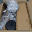 8 Lights 23.6" Black Wagon Wheel Chandelier Farmhouse, Metal Round Industrial Rustic Vintage Kitchen Island Pendant Light for Living Room Kitchen Dining Room Foyer Entryway