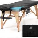 KCC Memory Foam Massage Table Premium Portable Foldable Massage Bed Height Adjustable, 84 Inches Long 28 Inchs Wide Home Salon Spa Bed Tattoo Table with Accessories &Carrying Case, Easy Set Up