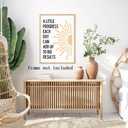 Motivational Phrases Wall Art Prints Inspirational Wall Decor A Little Progress Each Day Can Add Up To Big Results Progress Quote Poster for Living Room Office Classroom Decor 8x12in Unframed