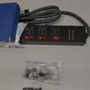 Rack Mount Power Strips,8 Outlet Strips Surge Protector with Individual Switches, PDU Power Strip for Server Racks, 14AWG Heavy-Duty Braided Extension Cord,2700J,15A 125V 1875W (6 FT Cable) (6 FT Cable)