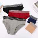 Kingfung Womens Underwear Cheeky Bikini Panties for Women Briefs Soft Stretch Underwear 4 Pack