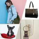 PATIKIL Wood Keychain Blanks Wooden Keychain Blanks Personalized Keychain Tags Small Key Chain Bulk for Laser Engraving