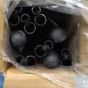 Amazon Basics Easel Display Stand, Instant Floor Poster, Lightweight, Collapsible and Portable with Tripod Base, Black Steel (supports 5 pounds)