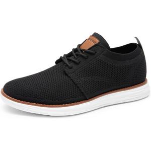 Bruno Marc Men's KnitFlex Breeze Mesh Sneakers Oxfords Lace-Up Lightweight Casual Walking Shoes (Black, 11)