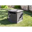 Suncast 150' Capacity Slide Trak Hideaway Hose Holder Dark Gray