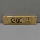 Alarm Clock Music LED Digital Alarm Clock Temperature Date Display Desktop Mirror Clocks Home Table Decoration Electronic Clock Nap Timer Alarm(Black)